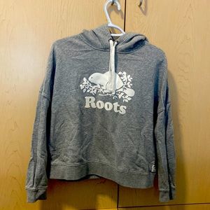 Grey roots pullover hoodie